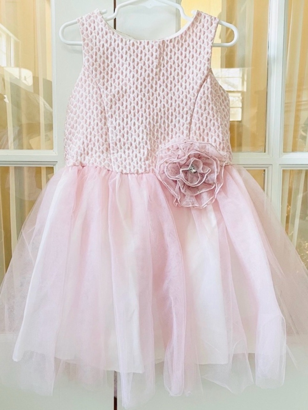 Little Girls Pippa & Julie Pink Floral Dress